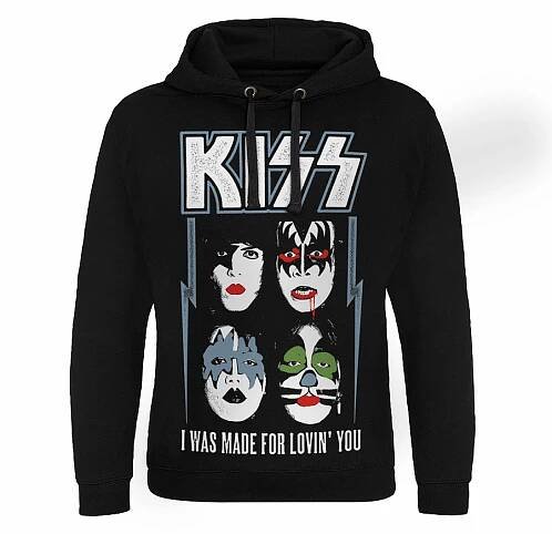 KISS mikina, I Was Made For Lovin' You Black, pánska | Musicwear - Tričká, mikiny