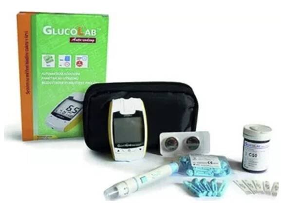 Glukometr GlucoLab Auto-Coding  - sada