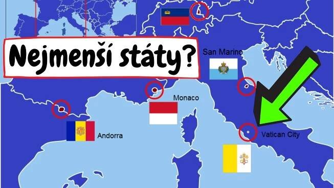 Nejmenší státy Evropy – Která země je nejmenší?