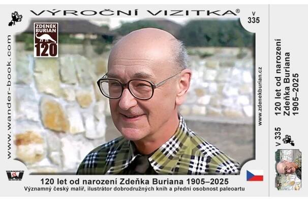 VÝROČNÍ TURISTICKÁ VIZITKA 120 LET OD NAROZENÍ ZDEŇKA BURIANA 1905-2025