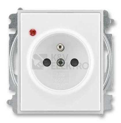ABB Element,Time zásuvka bílá/ledová bílá 5599E-A02357 01 s přepěťovou ochranou
