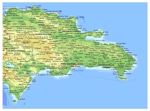Maps of Dominican Republic | Collection of maps of Dominican Republic | North America | Mapsland | Maps of the World