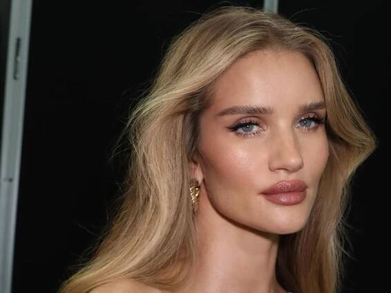Rosie Huntington-Whiteley's Fluffy Bun Makes Her Look Like a Modern Cinderella
