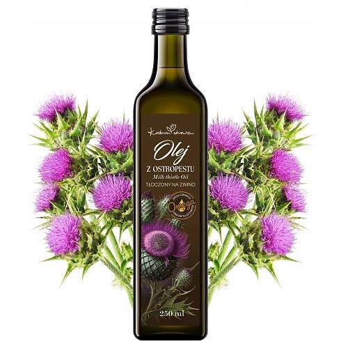 OLEJ Z OSTROPESTŘCE MARIÁNSKÉHO 250 ml LISOVANÝ ZA STUDENA | KUCHNIA ZDROWIA