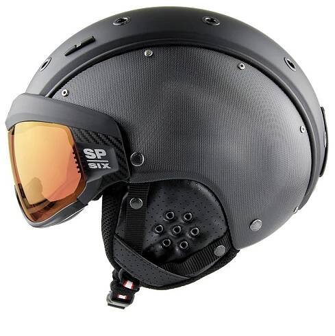 Lyžařská helma se štítem Casco SP-6 Black Structure