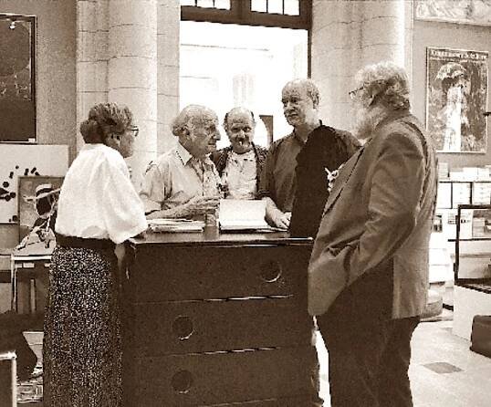 Kunstmuseum Solothurn 1995 – Dorli Meier – Gerhard Meier – Pedro Meier – Franz Hohler – Werner Morlang – Photo © Archiv Pedro Meier / ProLitteris
