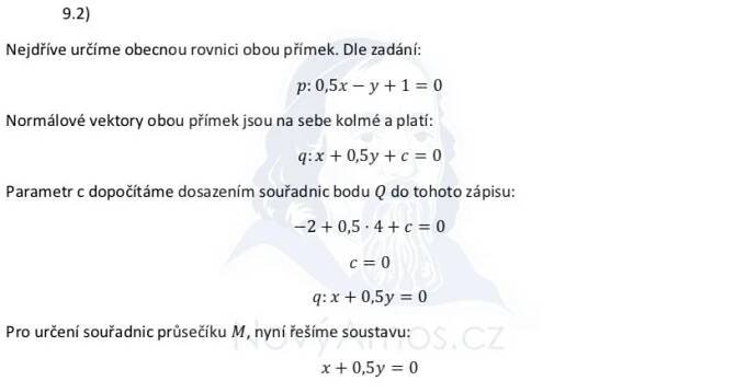 Didaktický test z matematiky - podzim 2020 - řešení úlohy 9