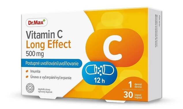 Dr.Max Vitamin C Long Effect 500 mg 30 kapslí
