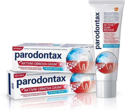 PARODONTAX Obnova dásní Fresh Mint 2× 75 ml