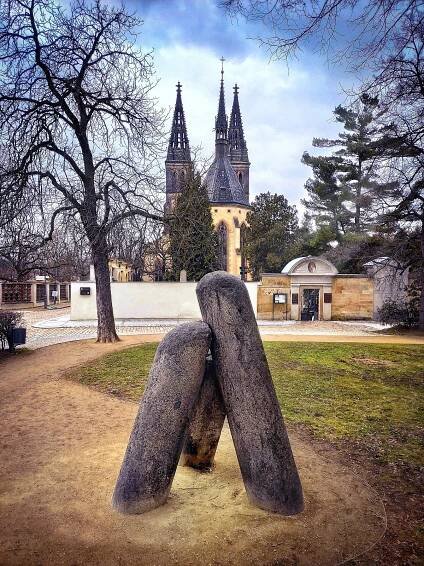 Čertovy kameny na pražském Vyšehradě.
