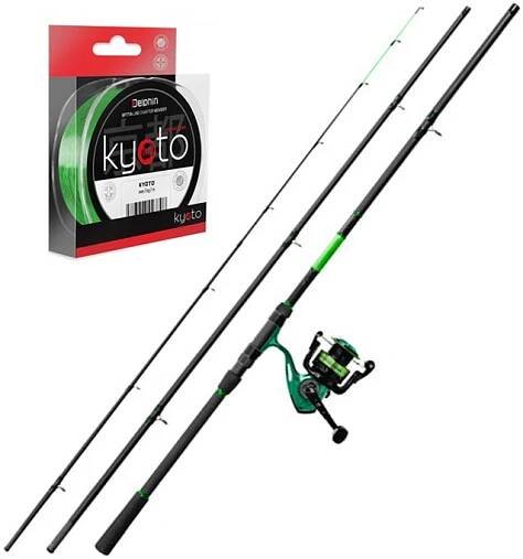 Prut Delphin WASABI + Naviják ELIXIR 3T + Vlasec 200m