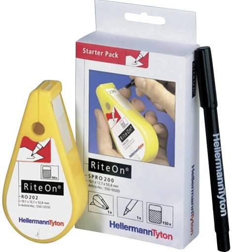 HellermannTyton 550-14010 SPRO200-1401-WH kabelové značení RiteOn 12.70 x 19.05 mm