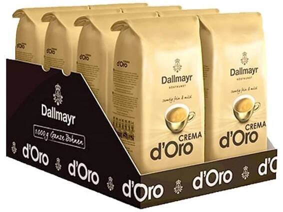 Dallmayr Crema D'oro 8x1 kg-VÝHODNÉ BALENÍ - originál z Německa