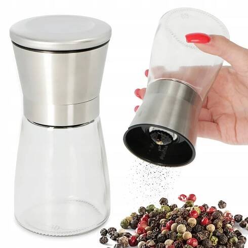 RUČNÍ MLÝNEK NA PEPŘ A SŮL 190 ml MLETÍ Drtič PZYPRAW BYLIN MO S5
