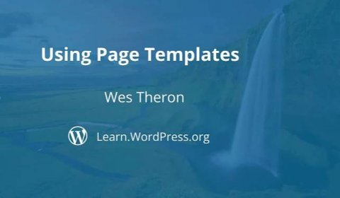 Using page templates