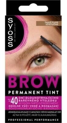 Syoss Brow Tint dlouhotrvající barva na obočí Black 17 ml