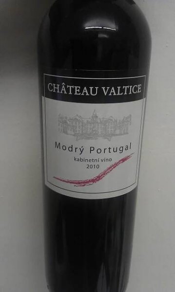 Víno Modrý portugal 2010, kabinetní víno, CHÂTEAU VALTICE - Vinné sklepy Valtice