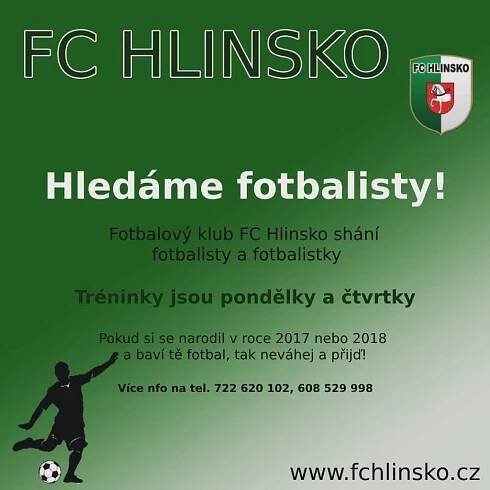 FC Hlinsko hledá malé fotbalové nadšence | iHLINSKO.cz