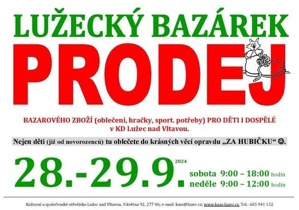 Lužecký bazárek | KaSS Lužec nad Vltavou