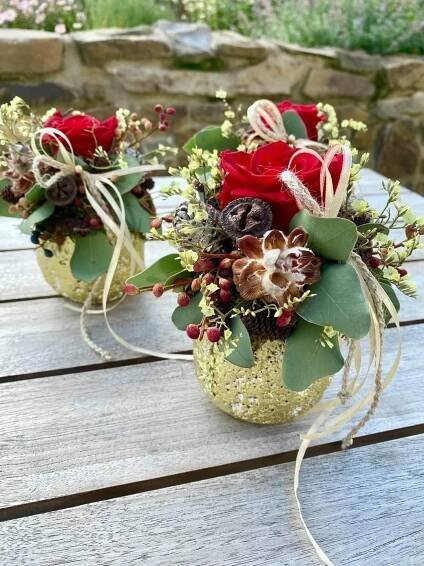Stylish Vases with Fresh Flowers