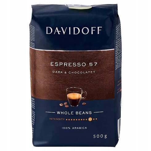 Davidoff Espresso 57 zrnková káva 500 g Dovoz z Nemecka 100 % Arabika