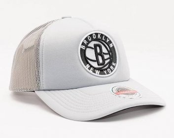Kšiltovka Mitchell & Ness Keep On Truckin Trucker Brooklyn Nets Grey - Snapbacks