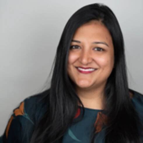 Vandana Agrawal smiling