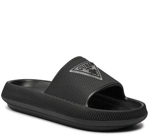GUESS RUBBER SLIPPERS BLACK - E4GZ27WG5X0-JBLK