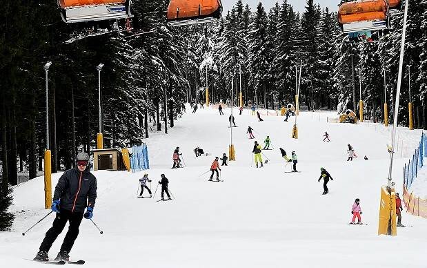 První lyžovačka na Klínovci: Sezóna začala s otevřením Dámské sjezdovky
