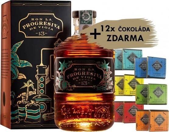 Ron La Progresiva de Vigia Mezcla 13y 41% 0,7 l (karton)