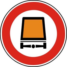 Dopravní značka Zákaz vjezdu vozidel přepravujících nebezpečný náklad B 18. Zákazová dopravní značka Zákaz vjezdu vozidel přepravujících nebezpečný náklad zakazuje vjezd vozidlům přepravujícím výbušniny, snadno hořlavý nebo jinak nebezpečný náklad a označeným podle zvláštních předpisů.