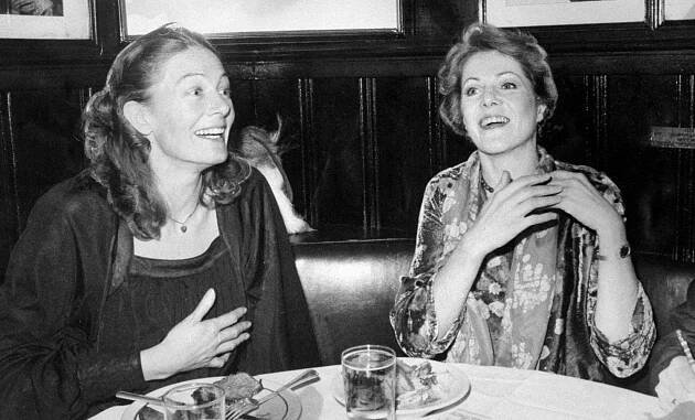 Vanessa Redgrave and her sister, Lynn, at the opening party for 