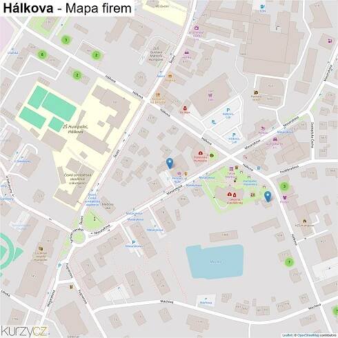 Hálkova - mapy | Kurzy.cz