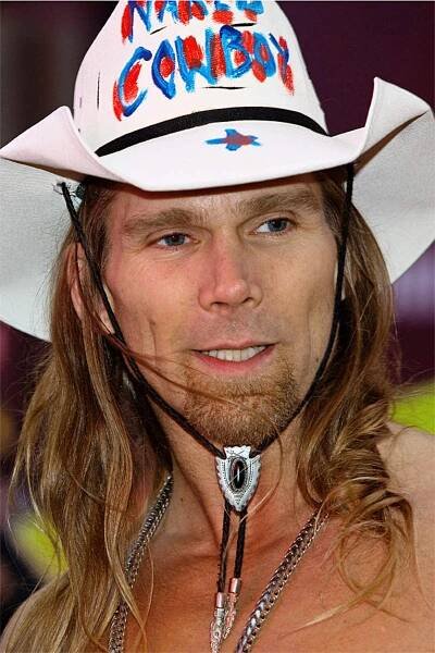 Robert John Burck, 40, the „Naked Cowboy“, street performer, from Ohio, Times Square
