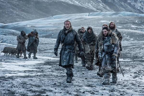 Hra o trůny - Za Zdí - Z filmu - Iain Glen, Richard Dormer, Joe Dempsie, Kit Harington, Rory McCann
