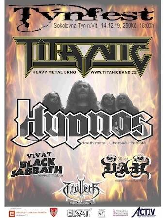 Týnfest letos nadělí příznivcům metalu Titanic a Hypnos