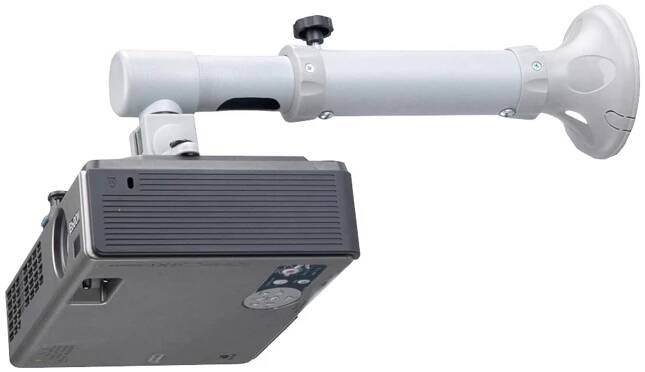 Projektor Neomounts BEAMER-W050SILVER držák projektoru na zeď naklápěcí, otočný Vzdálenost od stěny (max.): 47 cm stříbrná