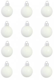 Set vianočných ozdôb biely | Decor-by-Glassor.cz