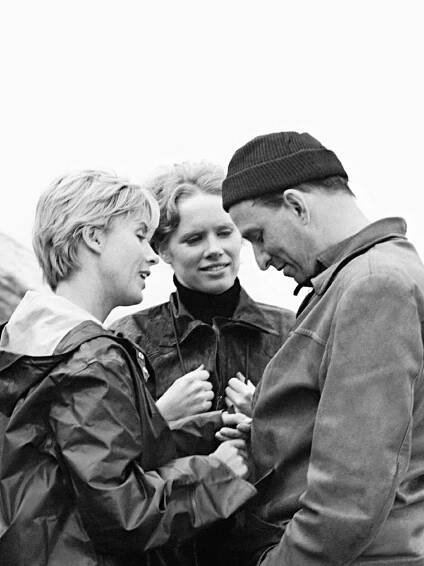 Bibi Andersson, Ingmar Bergman, and Liv Ullmann on PERSONA (1966)