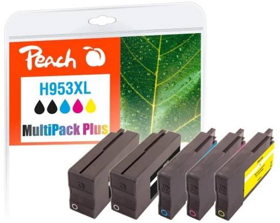 Inkoustová náplň Peach HP 953XL, MultiPack Plus, 2x59, 3x27 ml - CMYK