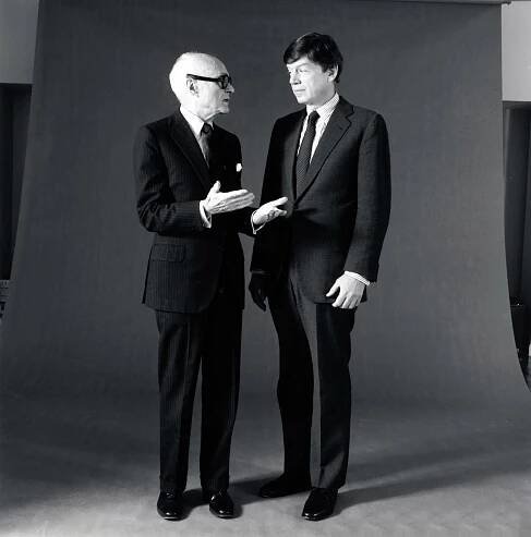 Philip Johnson and his partner, John Burgee.