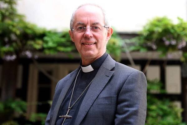 The Archbishop of Canterbury Justin Welby at St George's Chapel, Windsor, ahead of the royal wedding of Prince Harry and Meghan Markle on May 18, 2018 in Windsor, England