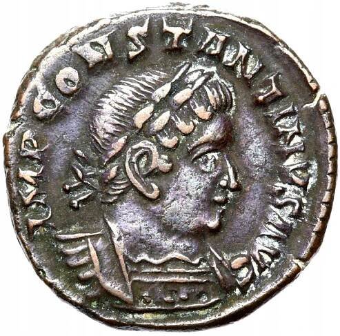 + Řím – Konstantin I. Veliký – Follis 313-314 n. l. Sol – Lugdunum STAN!