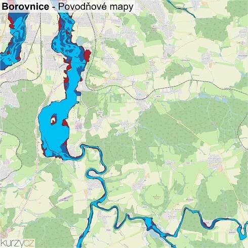 Borovnice - mapy | Kurzy.cz
