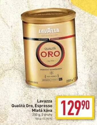 Billa Lavazza qualità oro mletá káva 250 g nabídka