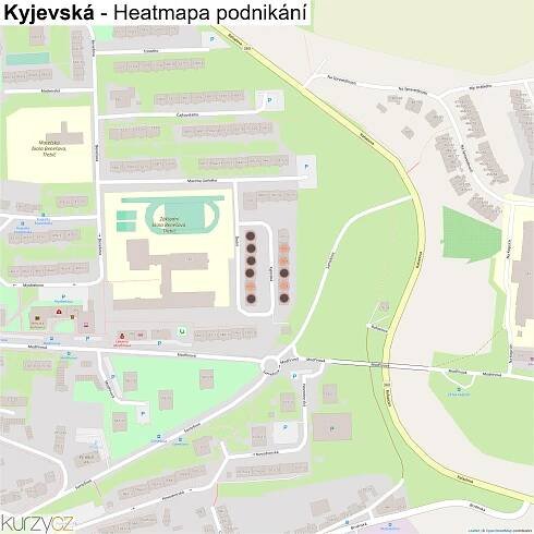 Kyjevská - mapy | Kurzy.cz