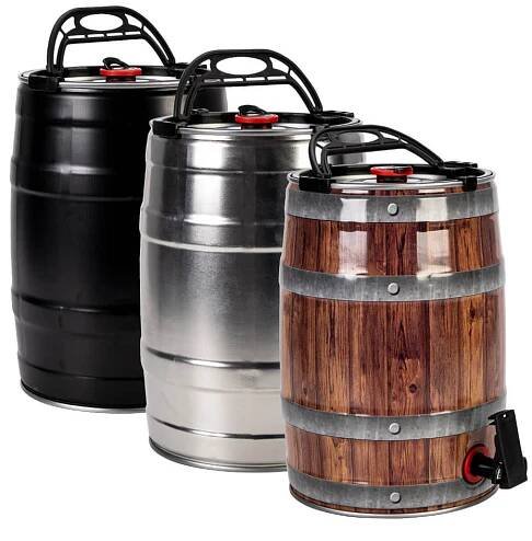 Černá rukojeť - na soudek - MINI KEG 5L