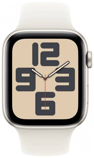 Apple Watch SE (2024) GPS 44 mm hliníkový plášť sportovní náramek Polárka S/M