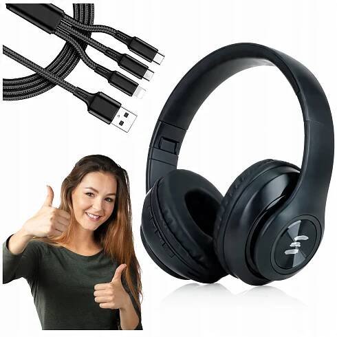 NEJLEPŠÍ dárek POD STROMEČEK BLUETOOTH SLUCHÁTKA PŘES UŠI + NABÍJEČKA Stav balení originální