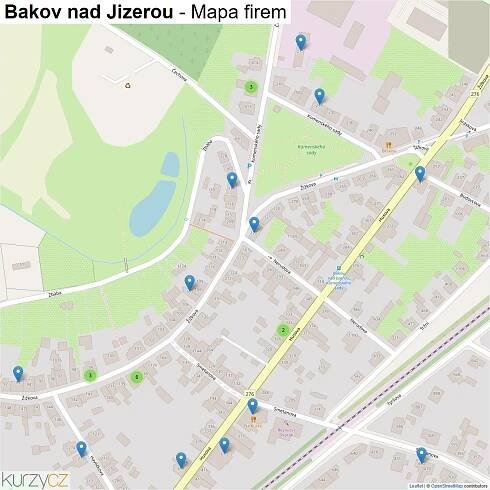 Bakov nad Jizerou - mapy | Kurzy.cz